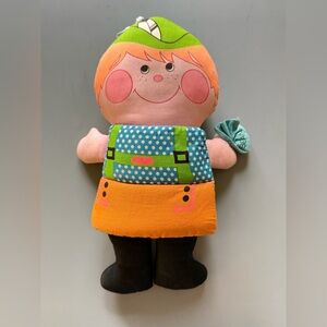 Vintage 1974 Playskool Hug-a-Book Jack and the Beanstalk Cloth Doll Plush